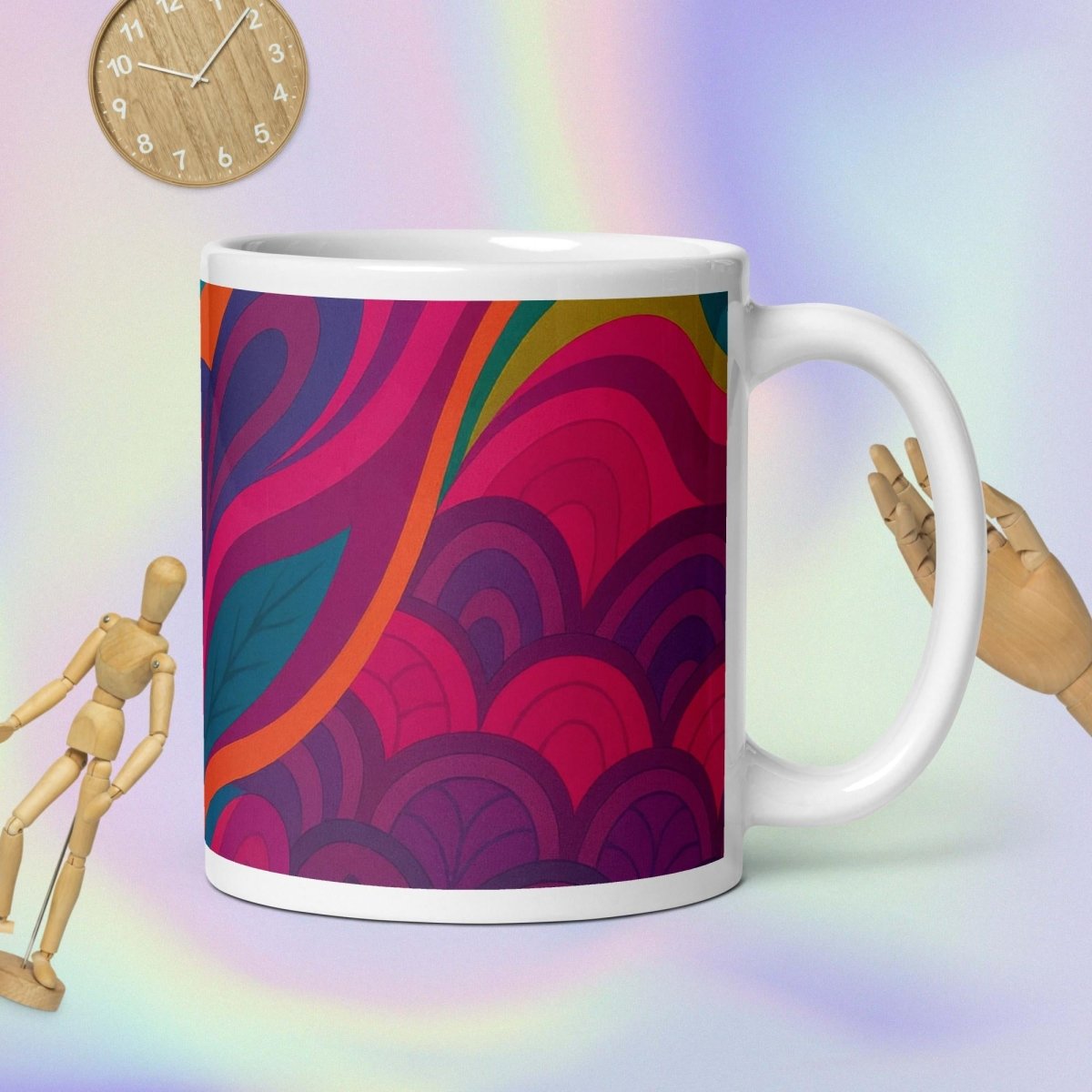 Colorful Abstract Pattern glossy mug - by Honestly Aesthetic - product_tags