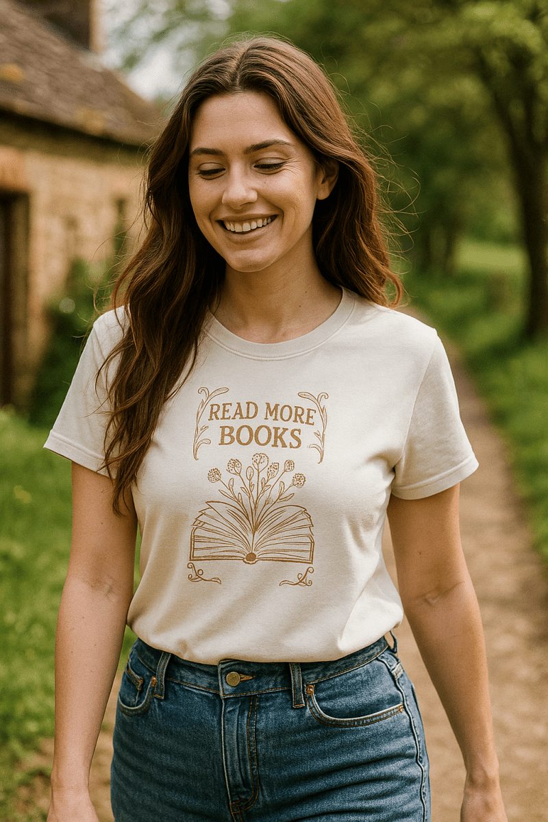 Read More Books Art Nouveau t-shirt - by Honestly Aesthetic - product_tags