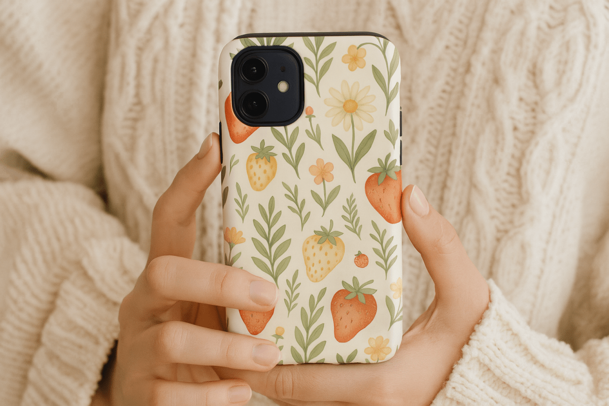 Strawberry Garden Tough Case for iPhone® - by Honestly Aesthetic - product_tags