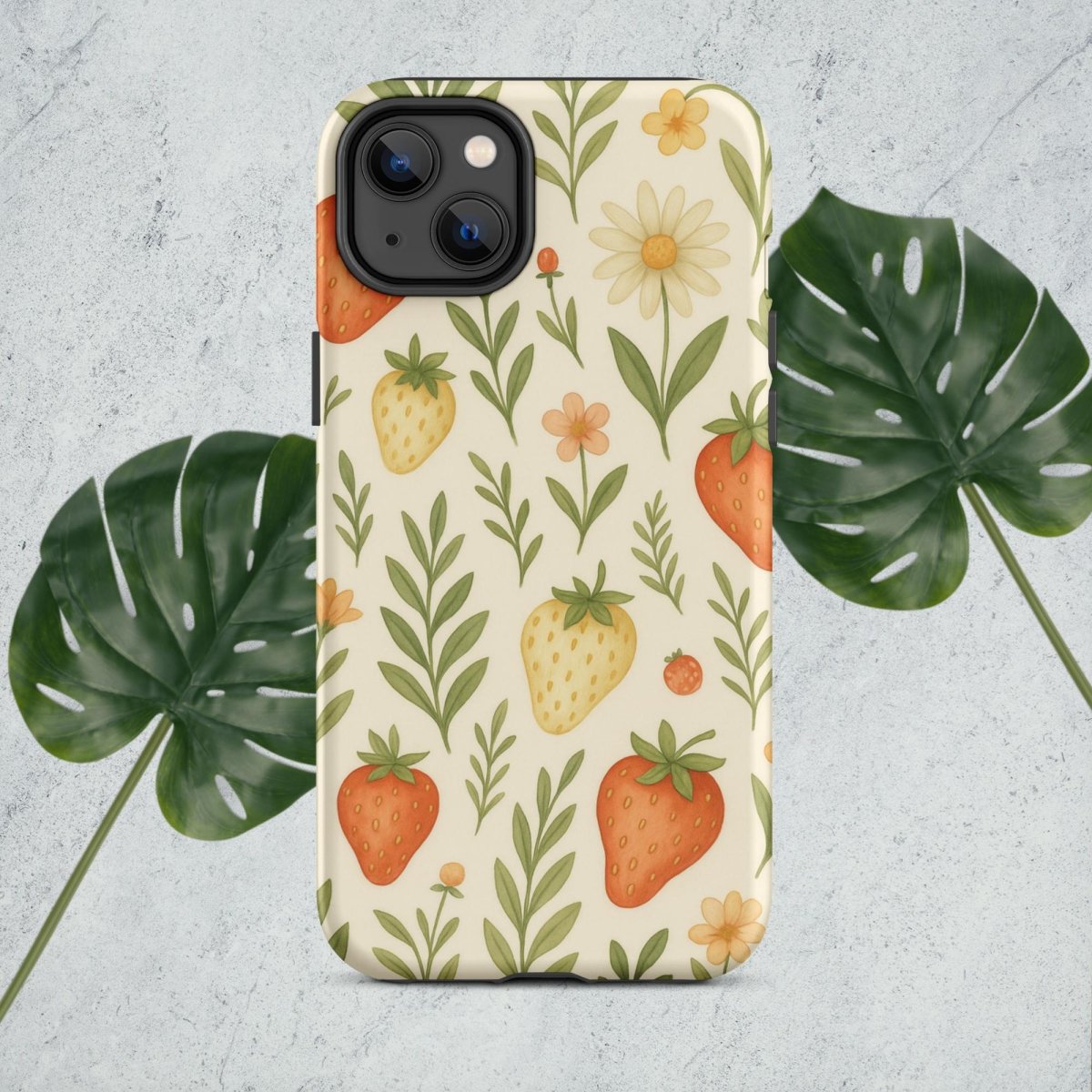 Strawberry Garden Tough Case for iPhone® - by Honestly Aesthetic - product_tags