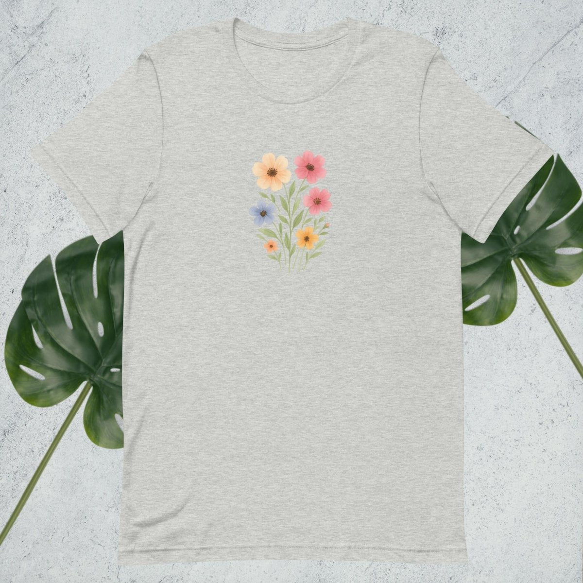 Watercolor Wildflowers t-shirt - by Honestly Aesthetic - product_tags
