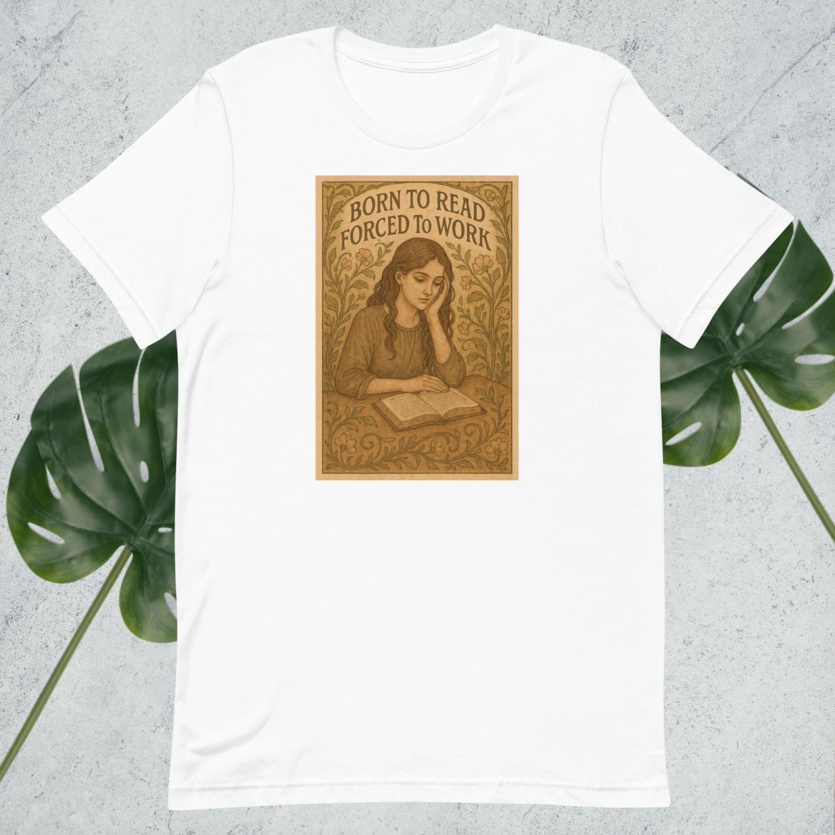 Born to Read, Forced to Work t-shirt - by Honestly Aesthetic - product_tags