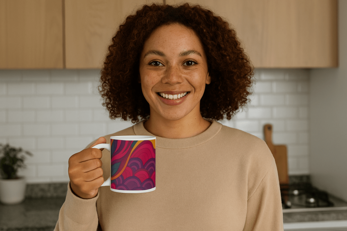 Colorful Abstract Pattern glossy mug - by Honestly Aesthetic - product_tags
