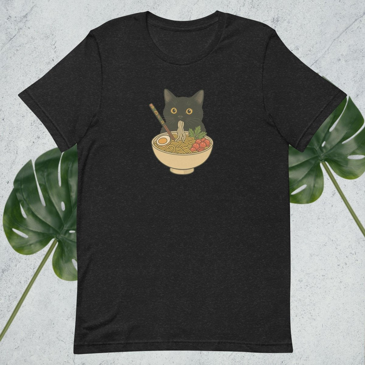 Cute Black Cat Ramen Bowl Tee - by Honestly Aesthetic - product_tags