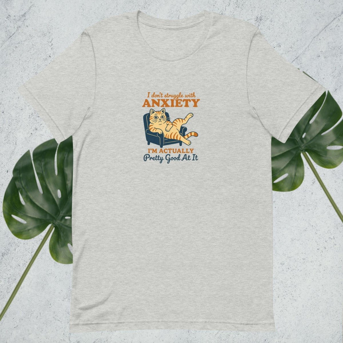 Funny Anxiety Cat T-Shirt - by Honestly Aesthetic - product_tags