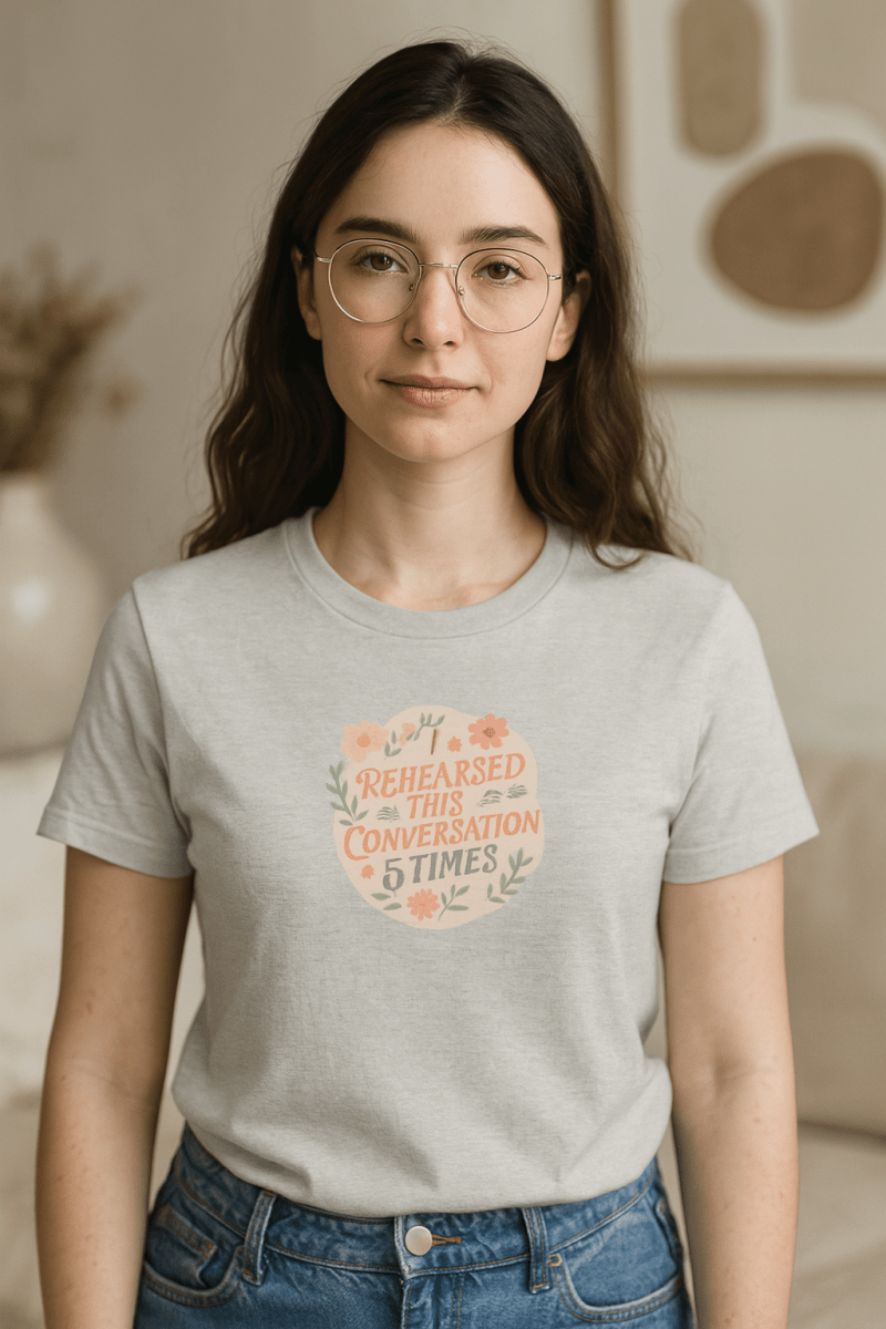 I Rehearsed This Conversation 5 Times t-shirt - by Honestly Aesthetic - product_tags