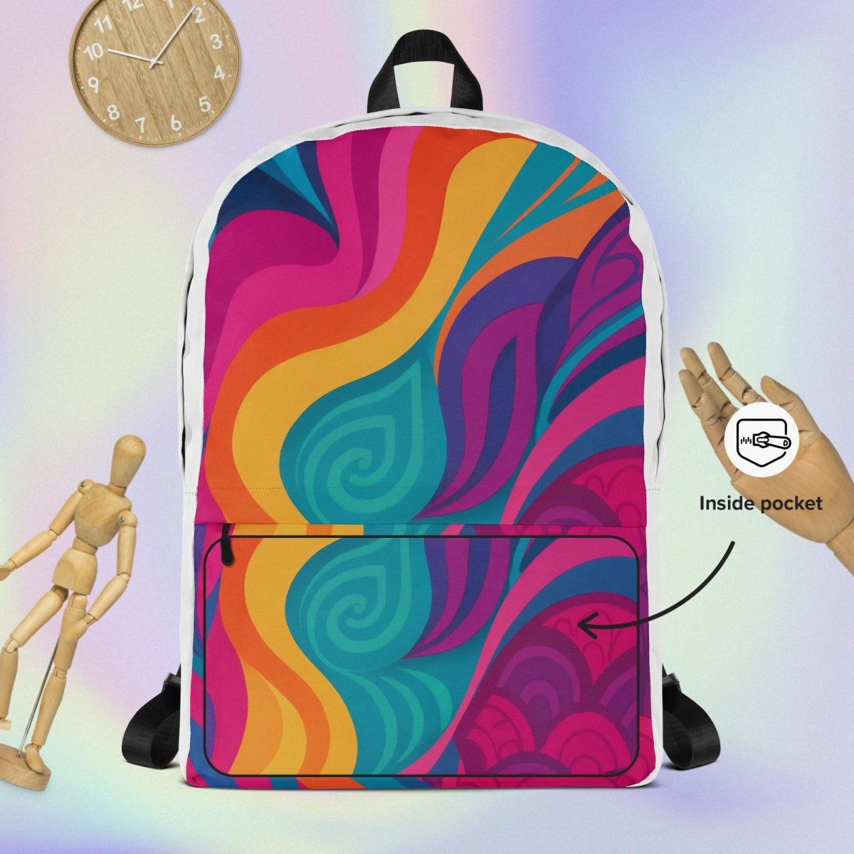 Psychedelic Swirl Backpack - by Honestly Aesthetic - product_tags