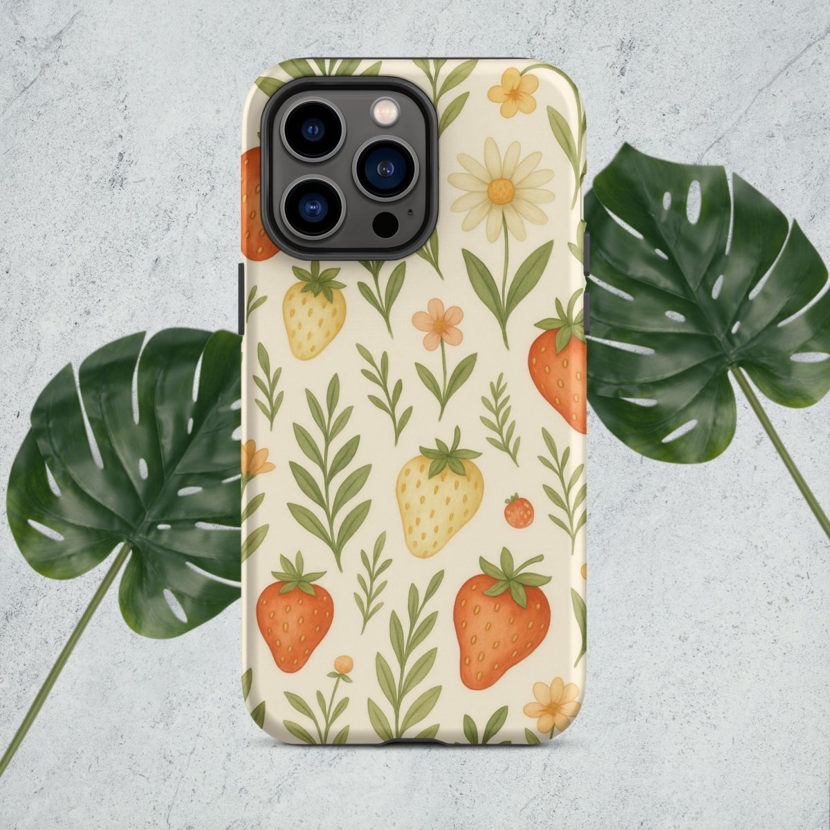 Strawberry Garden Tough Case for iPhone® - by Honestly Aesthetic - product_tags