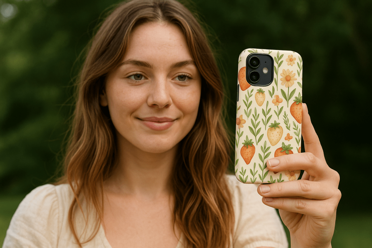 Strawberry Garden Tough Case for iPhone® - by Honestly Aesthetic - product_tags