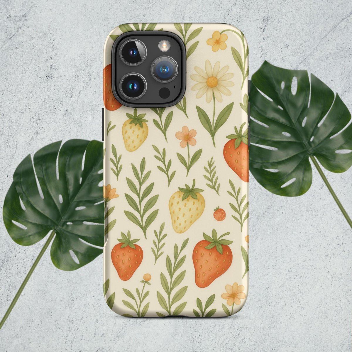 Strawberry Garden Tough Case for iPhone® - by Honestly Aesthetic - product_tags