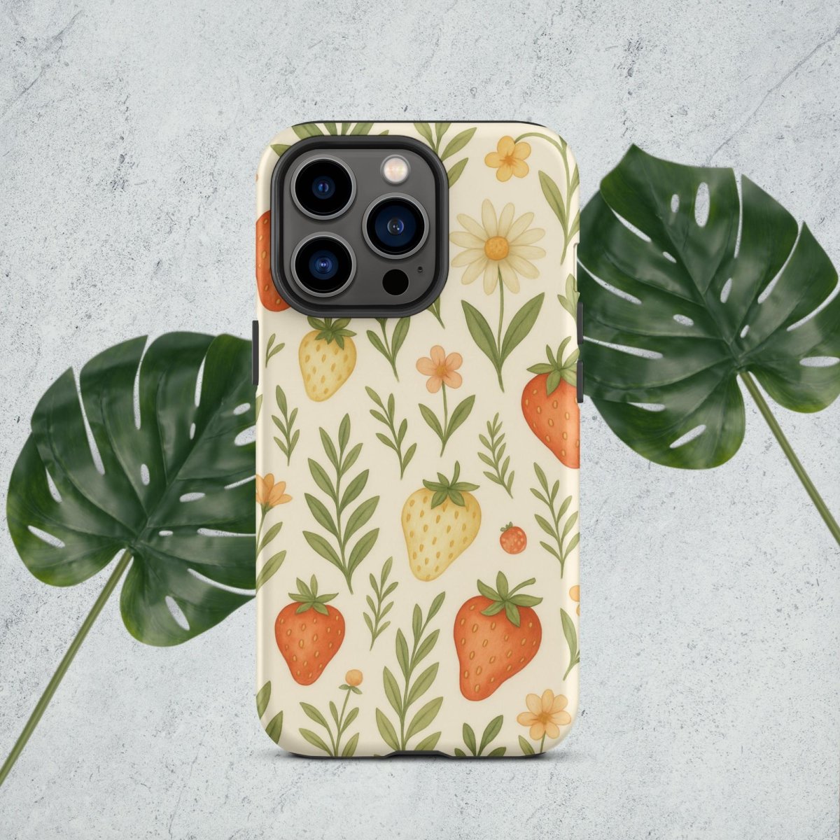 Strawberry Garden Tough Case for iPhone® - by Honestly Aesthetic - product_tags
