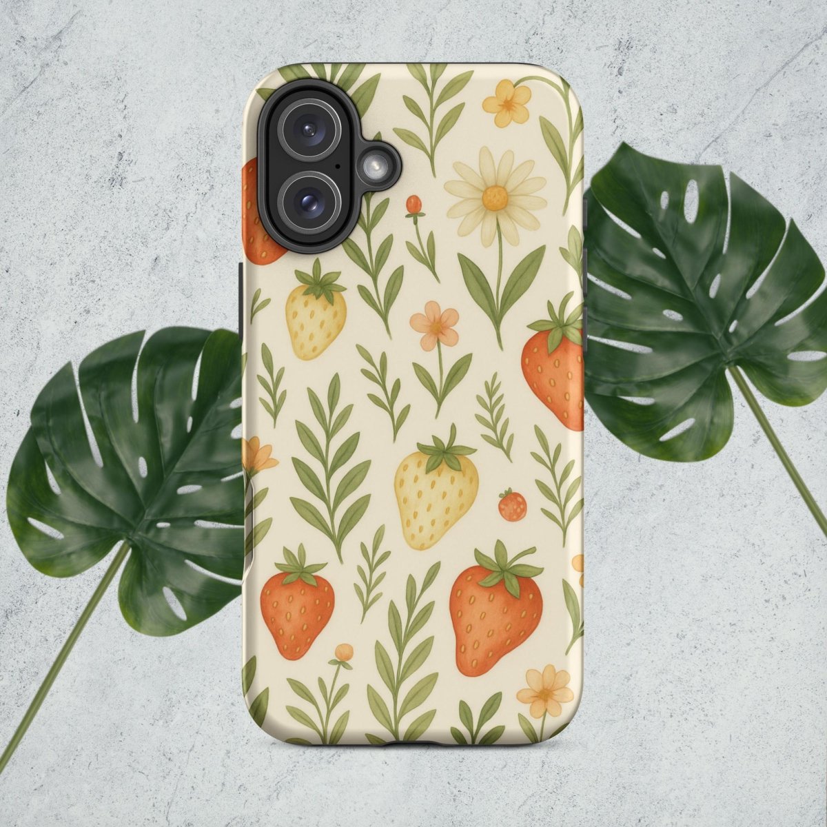 Strawberry Garden Tough Case for iPhone® - by Honestly Aesthetic - product_tags