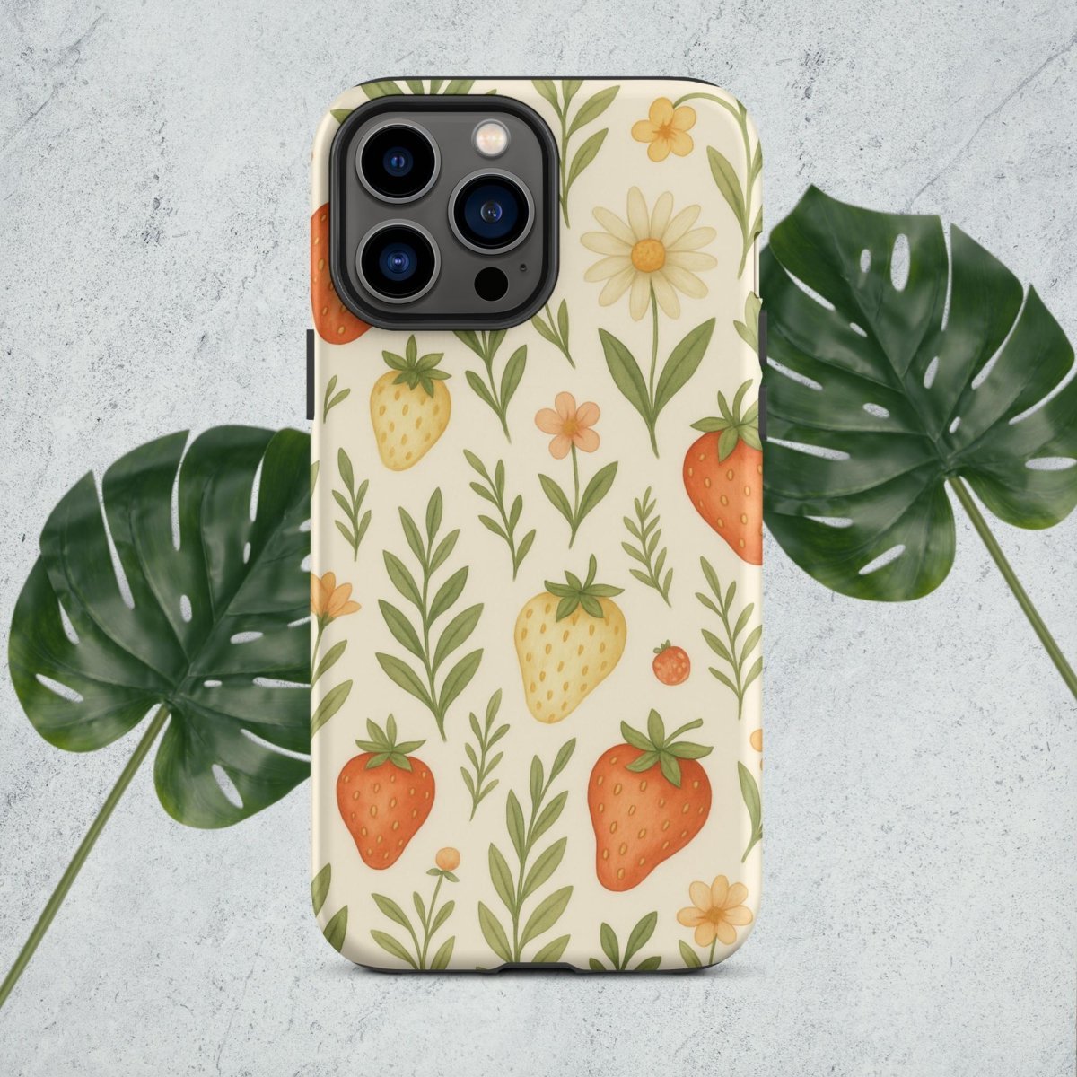 Strawberry Garden Tough Case for iPhone® - by Honestly Aesthetic - product_tags