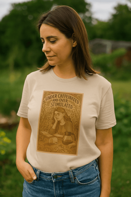 Under Caffeinated & Over Stimulated t-shirt - by Honestly Aesthetic - product_tags